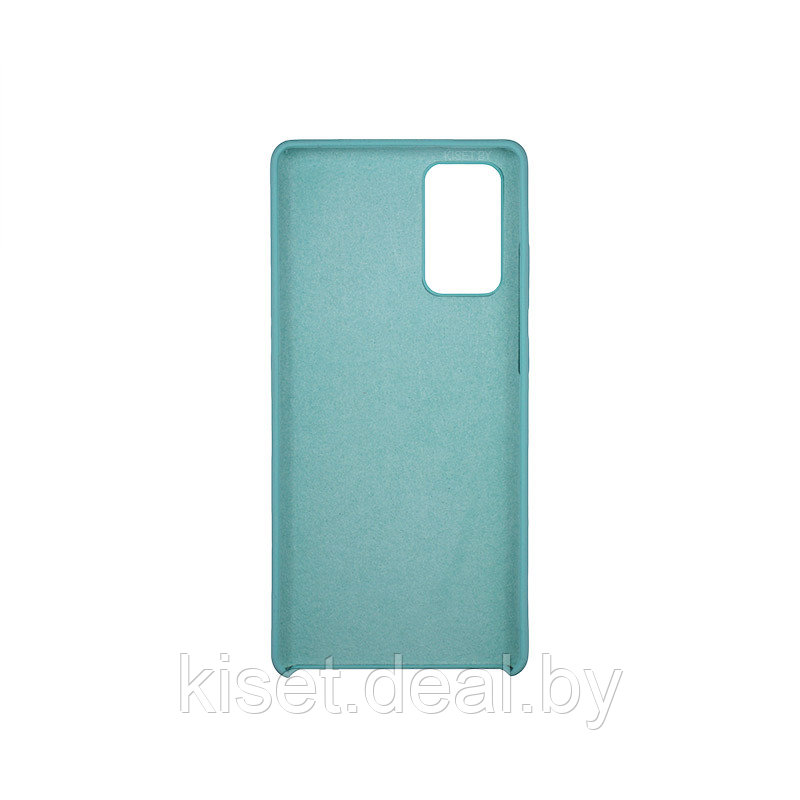 Soft-touch бампер Silicone Cover для Samsung Galaxy Note 20 бирюзовый - фото 2 - id-p145920275