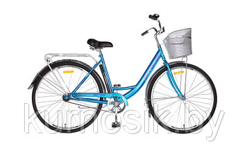 Велосипед женский Stels Navigator 345 28" с корзиной Z010 синий