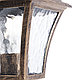 Светильник садово-парковый Feron PL612 «Таллин» четырехгранный на стену вниз 60W E27 230V, черное золото 11614, фото 3