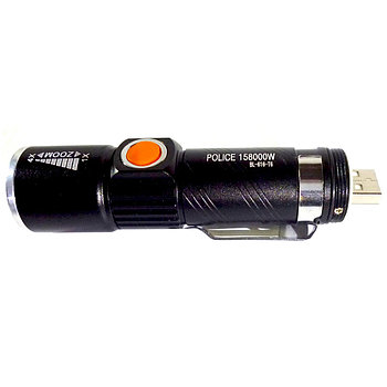Тактический ручной фонарь Poliсe BL 515-T6 ZOOM, Фонарь с USB зарядкой