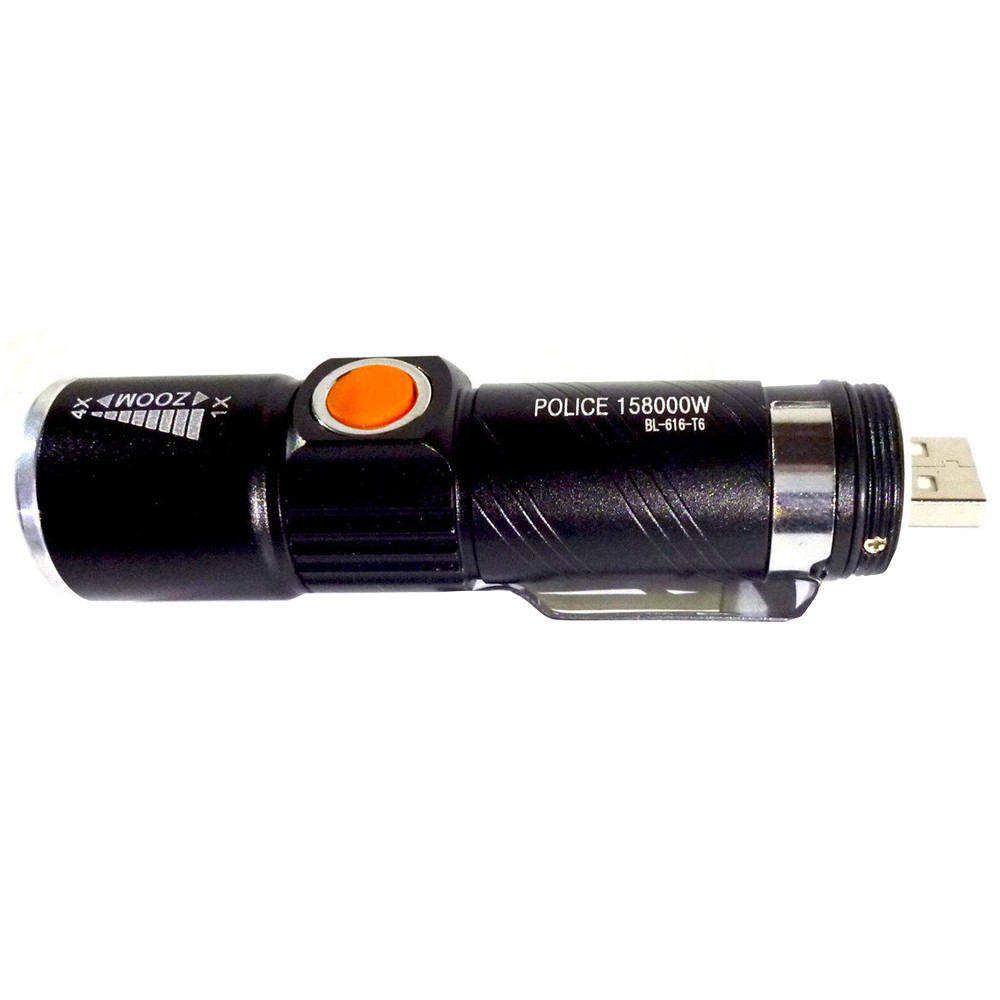 Тактический ручной фонарь Poliсe BL 515-T6 ZOOM, Фонарь с USB зарядкой - фото 1 - id-p145961451