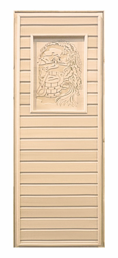 Дверь глухая липа с рисунком коробка осина 1900х700 - фото 1 - id-p145970159