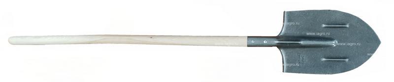 Лопата штыковая (рельсовая сталь) с черенком - фото 1 - id-p137135118
