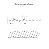 Металлпрофиль С8 0.45мм полиэстер односторонний глянец, фото 3