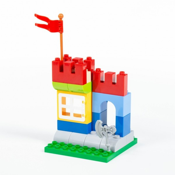 Конструктор "Макси" - "Замок" (58 элементов) (в коробке). Совместим с Лего Дупло (LEGO Duplo). Полесье. Арт. - фото 4 - id-p146019385