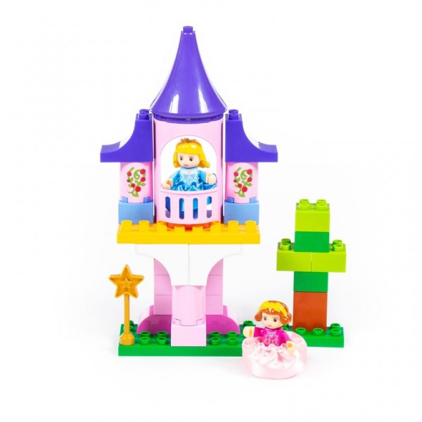 Конструктор для девочек "Макси" - "Весёлая принцесса" (50 элементов) (в коробке). Совместим с Лего Дупло - фото 2 - id-p146019387
