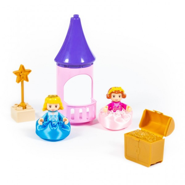 Конструктор для девочек "Макси" - "Весёлая принцесса" (50 элементов) (в коробке). Совместим с Лего Дупло - фото 4 - id-p146019387