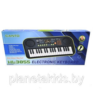 Синтезатор ( пианино) с микрофоном , 37 клавиш, 3855
