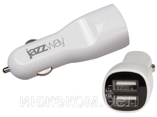 Блок питания iP-3100USB автомобильный JAZZway (Автомобильная зарядка для телефона для 2 USB) - фото 1 - id-p126611785