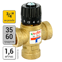 Трехходовой клапан термостатический Uni-Fitt 3/4" ВР