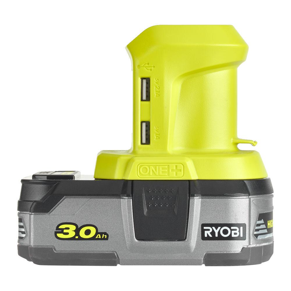 Адаптер с аккумулятора 18В на USB RYOBI R18USB-0 - фото 4 - id-p146048439