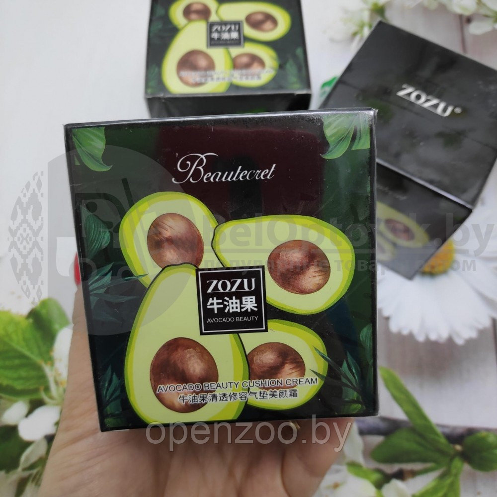 Кушон - тональный крем с экстрактом авокадо Zozu Beautecret Avocado Beauty Cushion Cream, 20 g - фото 10 - id-p146050822