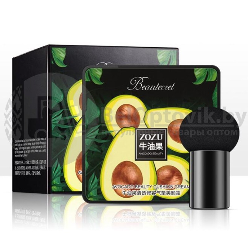 Кушон - тональный крем с экстрактом авокадо Zozu Beautecret Avocado Beauty Cushion Cream, 20 g - фото 6 - id-p146051118