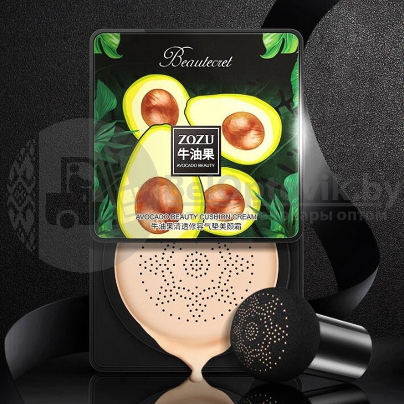 Кушон - тональный крем с экстрактом авокадо Zozu Beautecret Avocado Beauty Cushion Cream, 20 g - фото 8 - id-p146051118
