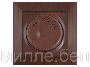 Выключатель поворотный (диммер) (скрытый, винт. зажим, 600Вт) орех, DARIA, MUTLUSAN (220VAC, 60 - 600VA,  50