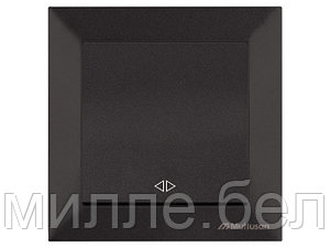 Выключатель промежуточный многопозиционный (скрытый, пруж. зажим) черный, DARIA, MUTLUSAN (10 A, 250 V, IP 20)