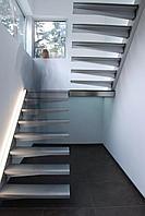 Лестница консольная с площадкой модель 29