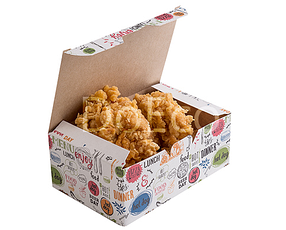 Упаковка для куриных крыльев и наггетсов ECO FAST FOOD BOX «Enjoy» S\L