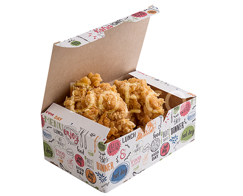 Упаковка для куриных крыльев и наггетсов ECO FAST FOOD BOX «Enjoy» S\L - фото 1 - id-p146071595