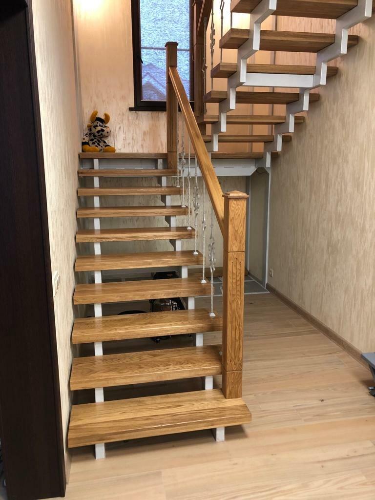 Лестницы металлические на косоурах модель 190