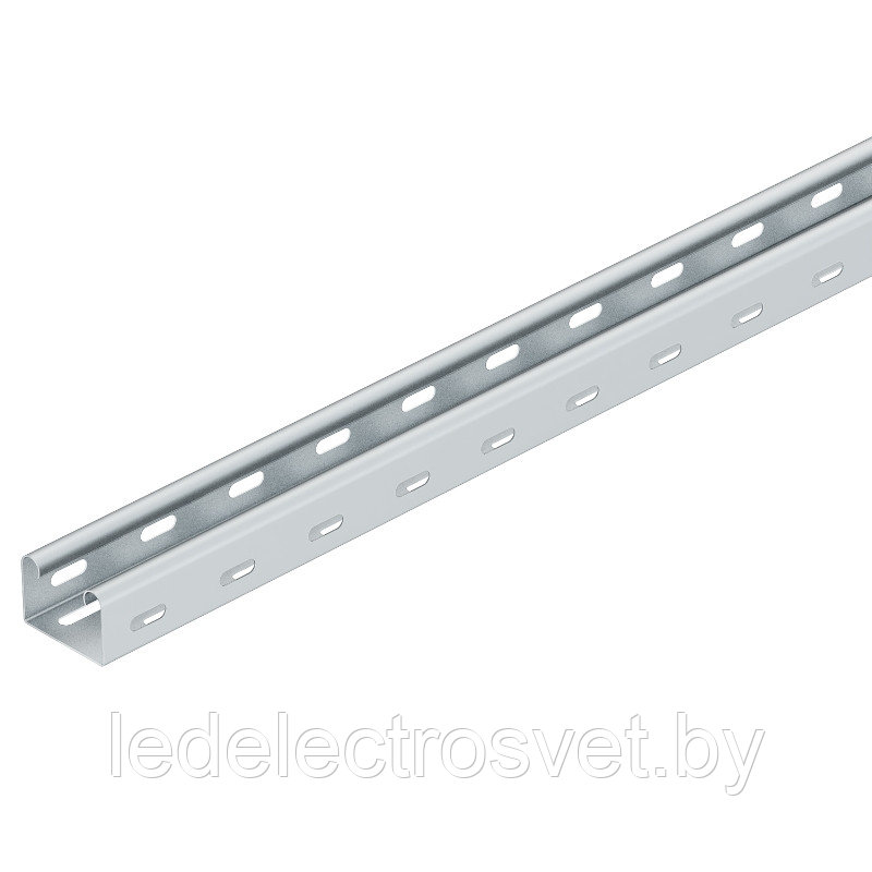 Лоток RKSM 305 FS кабельный перфорированный, безболт. соединение, 35Х50Х3000мм (ВхШхД), конв. оцинк.