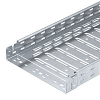 Лоток RKSM 630 FS кабельный перфорированный, безболт. соединение, 60Х300Х3000мм (ВхШхД), конв. оцинк.