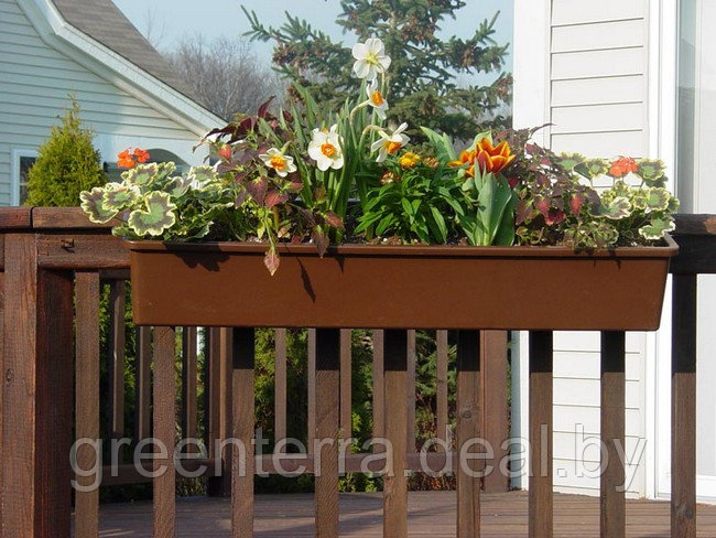 Балконные ящики для цветов 40 см, Коричневый - фото 2 - id-p146072146