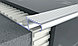 Z профиль для плитки на ступени (овал), алюминиевый 10 мм,  серебро матовый 270 см, фото 2