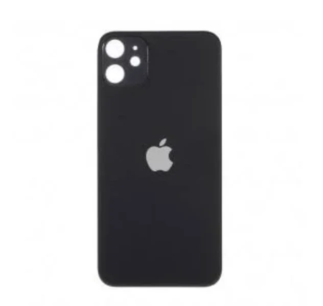 Задняя крышка для Apple iPhone 11 (широкое отверстие под камеру), черная - фото 1 - id-p61489189