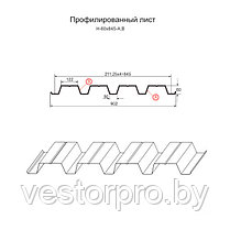 Профнастил Н60 0.55мм оцинкованный бесцветный, фото 3