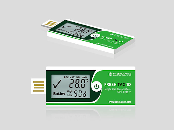 Логгер температуры Fresh Tag1D LCD дисплей, USB, PDF (одноразовый) - фото 5 - id-p146100026