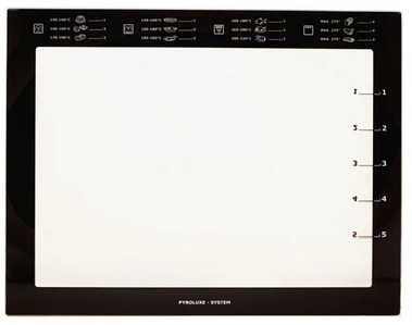 Внутреннее стекло духовки Electrolux, AEG 5612850098 (3872542091) (504x392мм)