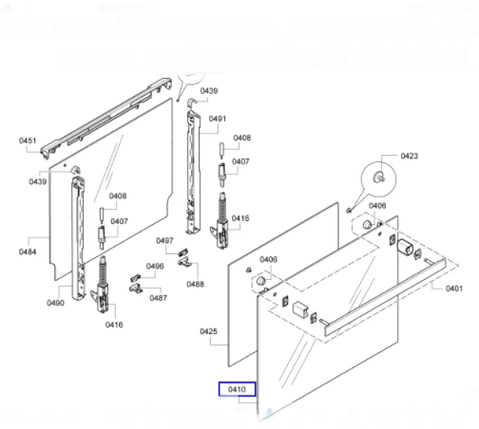 Стекло духового шкафа Bosch HBA, HBG, 00688361, фото 2