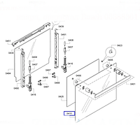 Фронтальное (панорамное, наружное) стекло, цвет кварц, оригинал Bosch 00688361