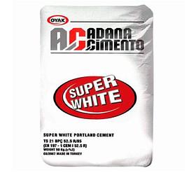 Цемент белый Adana (мешок по 50кг) Турция, свежее поступление