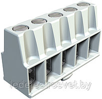 Клемная колодка KL-T 02-06 для коробок Т60, B9, 5х1,5...6мм², 400V, серый, полиамид