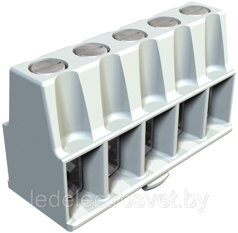 Клемная колодка KL-T 02-06 для коробок Т60, B9, 5х1,5...6мм², 400V, серый, полиамид - фото 1 - id-p146096269