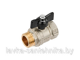 Кран шаровый 1/2" стандарт нар.-вн. бабочка General Fittings