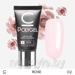 Полигель (акрилатик) Cosmo №2 ROSE  30мл