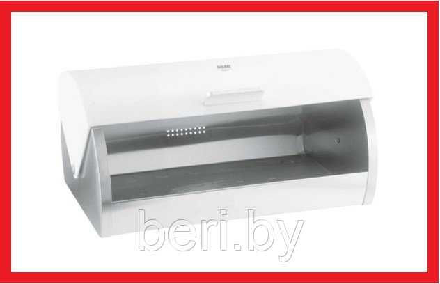 BK-4804 Хлебница Bekker Premium, 39х25,5х18 см, нержавеющая сталь, белая - фото 1 - id-p146108736