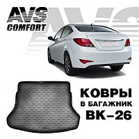 Ковёр в багажник 3D Hyundai Solaris II (2017-)(SD) AVS BK-26