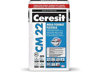Клей для плитки Ceresit CM 22 "Mega Format Flexible" с Fibre Force высокоэластичный 25 кг