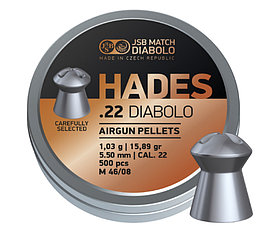 Пули пневматические JSB Hades Diabolo 5.5 мм 1,03 грамма (500 шт).