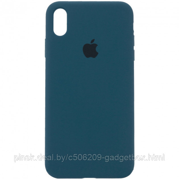 Чехол Silicone Case для Apple iPhone X Max / iPhone XS Max, #35 Cosmos blue (Космический синий) - фото 1 - id-p146124353