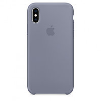 Чехол Silicone Case для Apple iPhone X Max / iPhone XS Max, #46 Lavander gray (Тёмная лаванда)