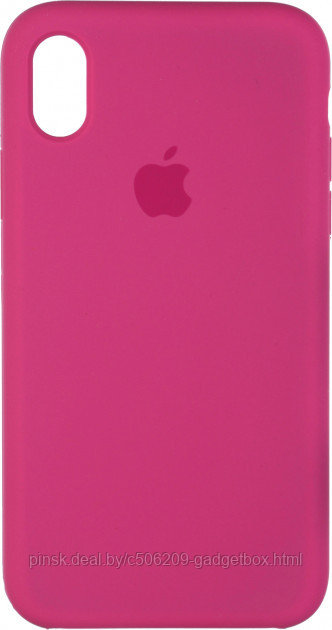 Чехол Silicone Case для Apple iPhone X Max / iPhone XS Max, #54 Dragon fruit (Фуксия) - фото 1 - id-p146124372