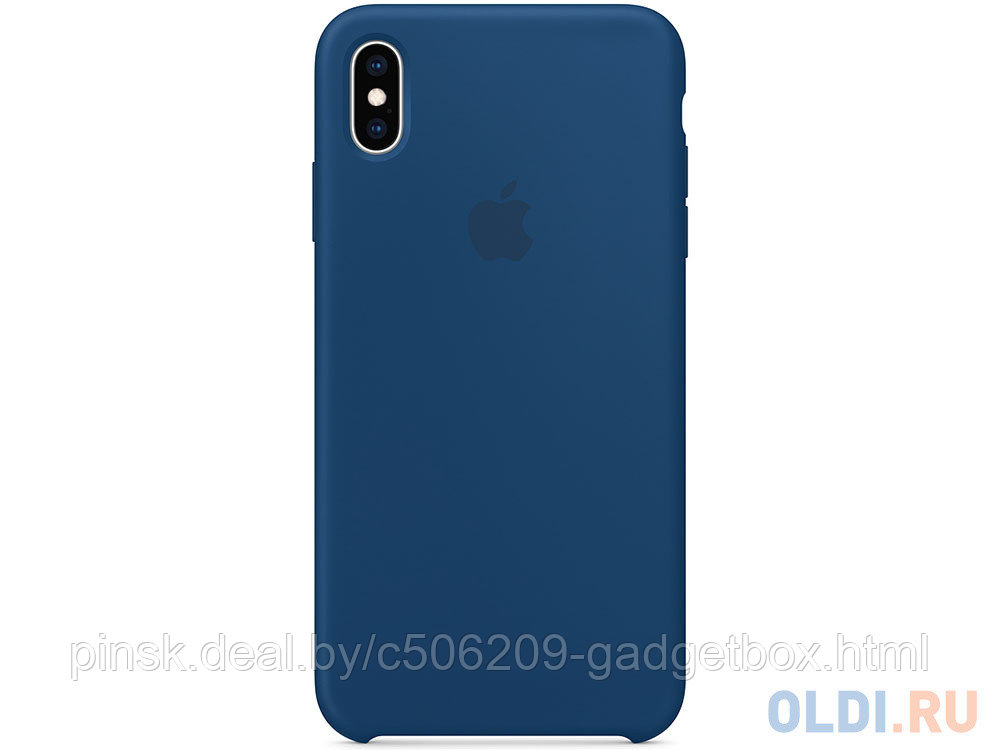 Чехол Silicone Case для Apple iPhone X Max / iPhone XS Max, #57 Midnight blue (Синяя сталь) - фото 1 - id-p146124375