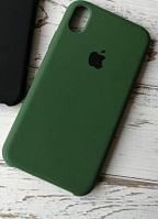 Чехол Silicone Case для Apple iPhone X Max / iPhone XS Max, #58 Midnight green (Виридан)
