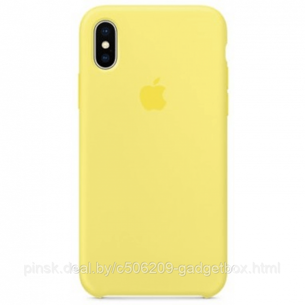Чехол Silicone Case для Apple iPhone XR, #4 Yellow (Желтый) - фото 1 - id-p146124392