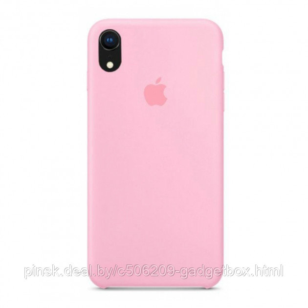 Чехол Silicone Case для Apple iPhone XR, #6 Light pink (Светло-розовый) - фото 1 - id-p146124394